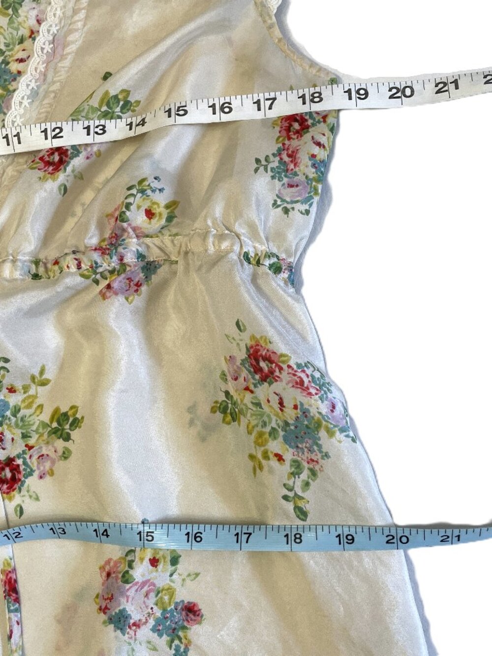 Johnny Was Tunic Top Blouse Med Silk Embroidered Lace Floral Cottagecore Boho - Picture 13 of 16